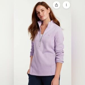 Tommy Bahama Aruba Angle Pocket Half-Zip Sweatshirt - Dark Lavender